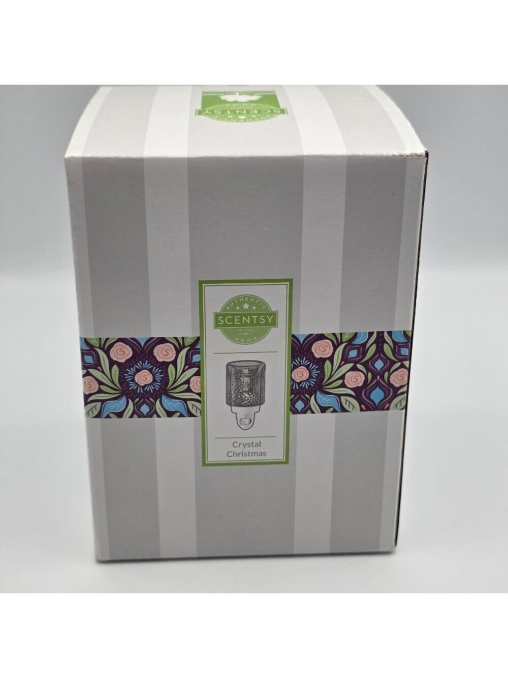 Scentsy Mini Wax Warmer "Crystal Christmas" Christmas Plug-In Night Light NIB